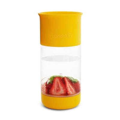 Munchkin miracle fruit infuser waterfles geel 414 ml