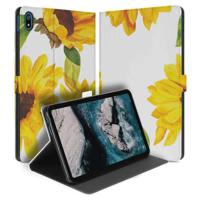 Uniek Nokia T20 Tablethoesje met Stand - Zonnebloemen Design | B2C Telecom