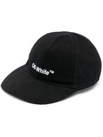 Off-White casquette à logo Helvetica brodé - Noir