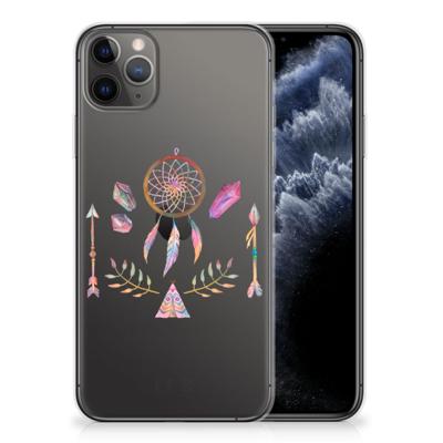 Apple iPhone 11 Pro Max Telefoonhoesje met Naam Boho Dreamcatcher Apple iPhone 11 Pro Max Telefoonhoesje met Naam Boho Dreamcatcher