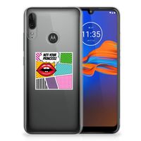 Motorola Moto E6 Plus Silicone Back Cover Popart Princess