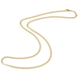 LGT Jewels Cubaanse koord ketting Goudkleurig 3mm-60cm