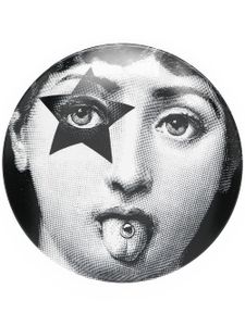 Fornasetti assiette décorative en céramique T&V - Blanc