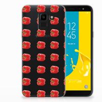 Samsung Galaxy J6 2018 Siliconen Case Paprika Red - thumbnail