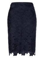 Rok in smal kokermodel Van Laurèl blauw