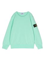 Stone Island Junior sweat en coton à patch logo - Vert - thumbnail