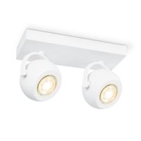 Light depot - LED opbouwspot Nop 2 lichts - 23 cm - wit - Outlet