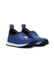 Dolce & Gabbana Kids chaussures de skate Sorrento - Bleu