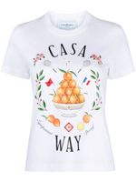 Casablanca t-shirt Casa Way en coton biologique