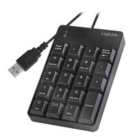 LogiLink ID0184 numeriek toetsenbord Laptop Zwart - thumbnail