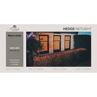 Haag verlichting lichtnet met timer 240 lampjes warm wit 500 cm - thumbnail