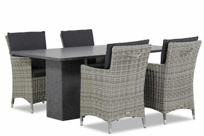 Garden Collections Springfield/Graniet 180 cm dining tuinset 5-delig