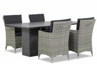 Garden Collections Springfield/Graniet 180 cm dining tuinset 5-delig