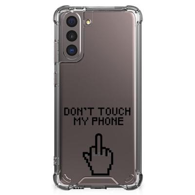 Samsung Galaxy S21 Anti Shock Case Finger Don't Touch My Phone