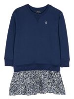 Ralph Lauren Kids robe-sweat à manches longues - Bleu - thumbnail