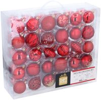 Kerstballen Rood 60 stuks - thumbnail