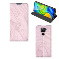 Xiaomi Redmi Note 9 Standcase Marble Pink - Origineel Cadeau Vriendin