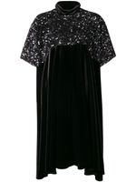 Talbot Runhof robe asymétrique brodée de sequins - Noir - thumbnail