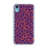 Purple Giraffe: iPhone XR Transparant Hoesje - thumbnail