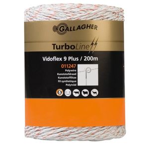 Gallagher Vidoflex 9 TurboLine Plus wit 200m - 011247 011247