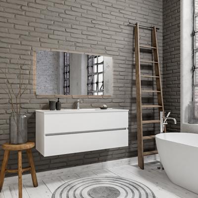 Zaro Malaga badmeubel 120cm mat wit 1 kraangat Zaro Malaga badmeubel 120cm mat wit 1 kraangat