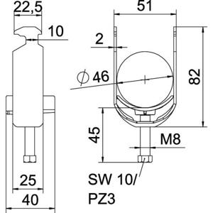 OBO Bettermann 1186442 Beugelklem 1 stuk(s)