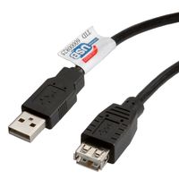 ROLINE USB 2.0 Kabel, Type A-A, M/F 3,0m