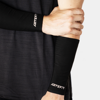 Artefit compressie onderarm sleeves - Unisex zwart - thumbnail