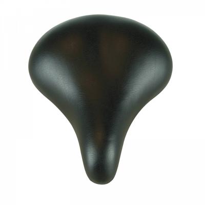 Dresco fietszadel Basic 21 x 27 cm synthetisch/foam zwart