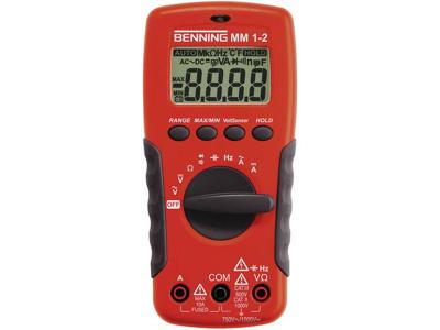 Benning MM 1-2 Multimeter Digitaal CAT II 1000 V, CAT III 600 V Weergave (counts): 2000