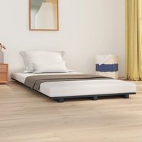 Bedframe massief grenenhout grijs 90x200 cm - thumbnail