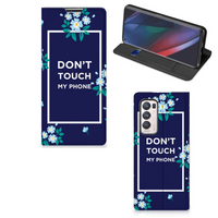 OPPO Find X3 Neo Design Case Flowers Blue DTMP