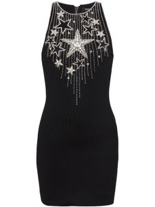 Balmain Falling Stars embroidered minidress - Noir