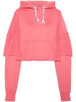 Khrisjoy hoodie en coton à coupe crop - Rose - thumbnail