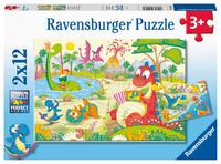 Ravensburger puzzel 2x12 stukjes lievelingsdino&apos;s - thumbnail