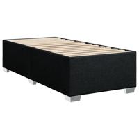 vidaXL Bedframe stof zwart 80x200 cm, bed, bed ombouw, twijfelaar bed, bedbodem, slaapkamermeubel, 2 persoonsbed, tweepersoonsbed, 2 persoons bed