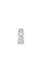 David Morris bijou d'oreille simple en or blanc 18ct pavé de diamants - Argent