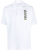 Lacoste polo en coton à patch logo - Blanc