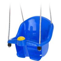 Blauwe peuterschommel met touw   -