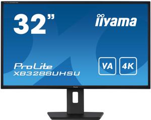 Iiyama ProLite LED-monitor Energielabel G (A - G) 80 cm (31.5 inch) 3840 x 2160 Pixel 16:9 4 ms HDMI, DisplayPort, Hoofdtelefoon (3.5 mm jackplug), USB IPS LED