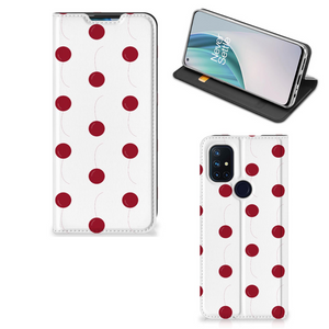 OnePlus Nord N10 5G Flip Style Cover Cherries