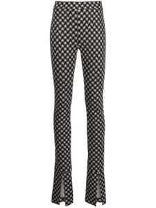 Rosetta Getty pantalon skinny à ourlet fendu - Noir