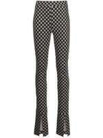 Rosetta Getty pantalon skinny à ourlet fendu - Noir - thumbnail