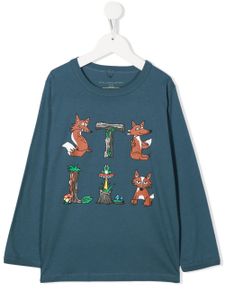 Stella McCartney Kids t-shirt en coton à manches longues - Bleu