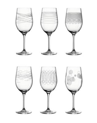 Leonardo Casella Wijnglazen met print, per 6 Leonardo Casella Wijnglazen met print, per 6