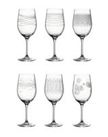 Leonardo Casella Wijnglazen met print, per 6