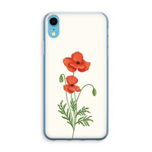 Red poppy: iPhone XR Transparant Hoesje