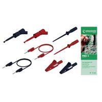 SKS Hirschmann PMS 2 Meetsnoerenset [Stekker 2 mm - Stekker 2 mm] 1.00 m Zwart, Rood 1 set(s)