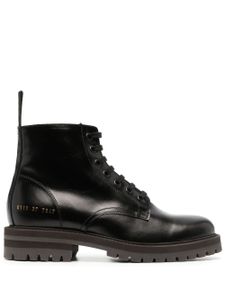 Common Projects bottines en cuir - Noir