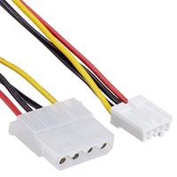 Delock Kabel Y-Power SATA stekker 15 Pin > 4 Pin Molex bus + 4 Pin Floppy